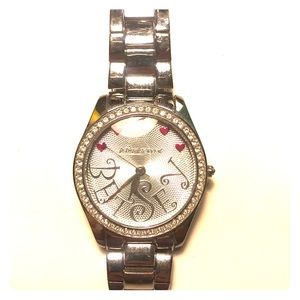 Betsey Johnson silver watch